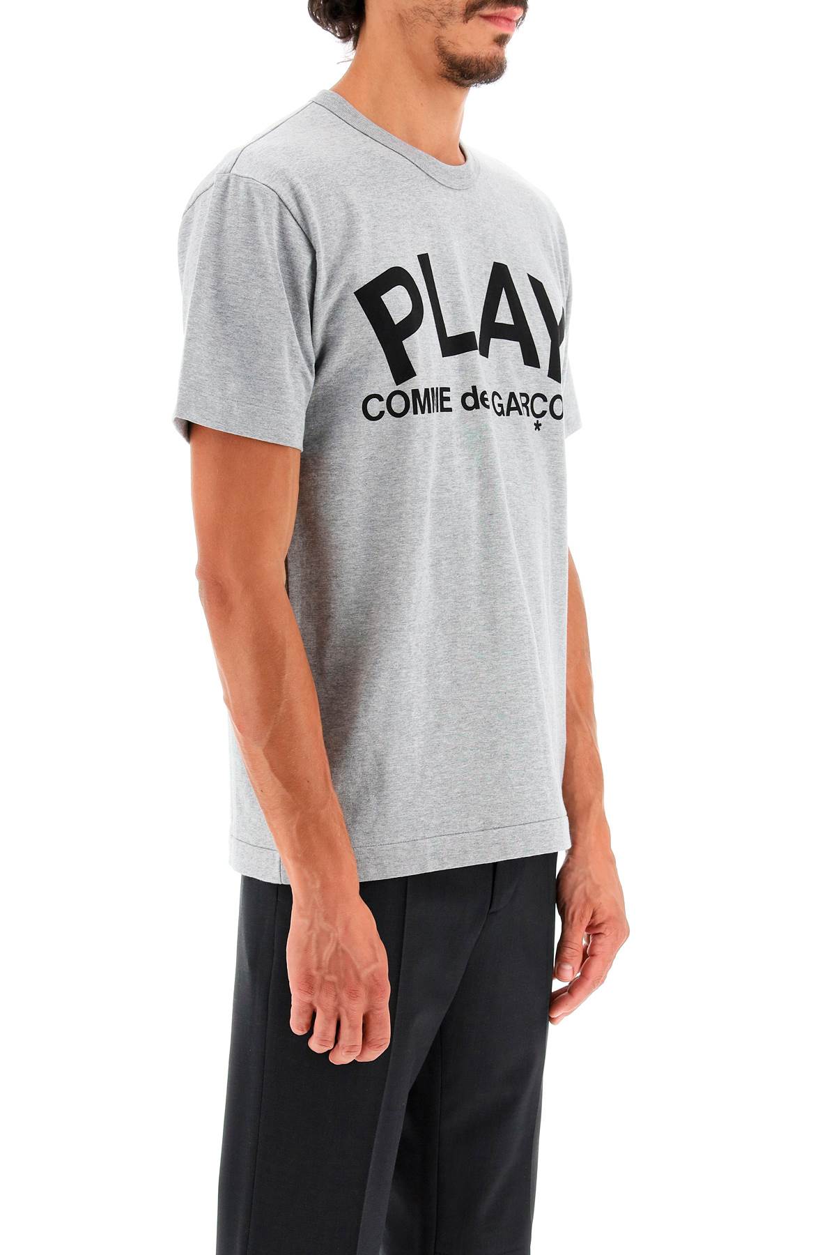 T-shirt With Play Print  - Grey