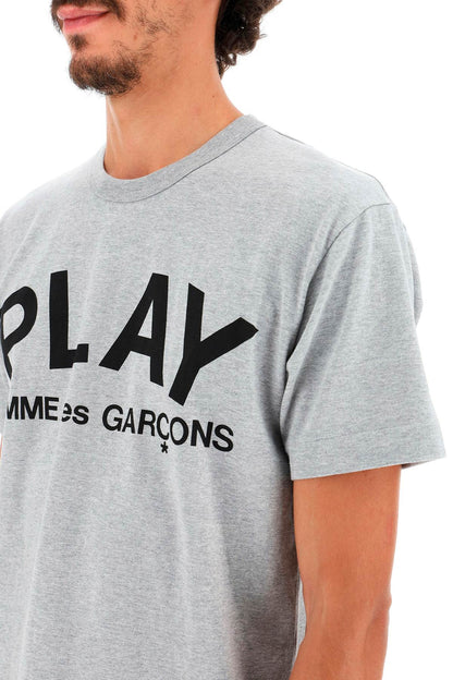 T-shirt With Play Print  - Grey