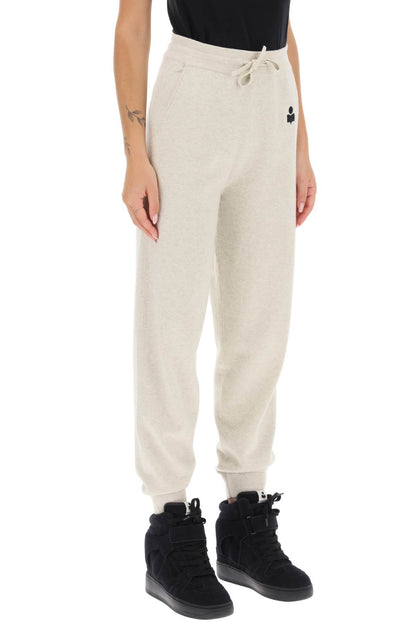 Kira Knitted Jogger Pants  - White