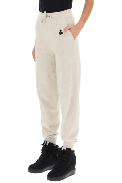 Kira Knitted Jogger Pants  - White