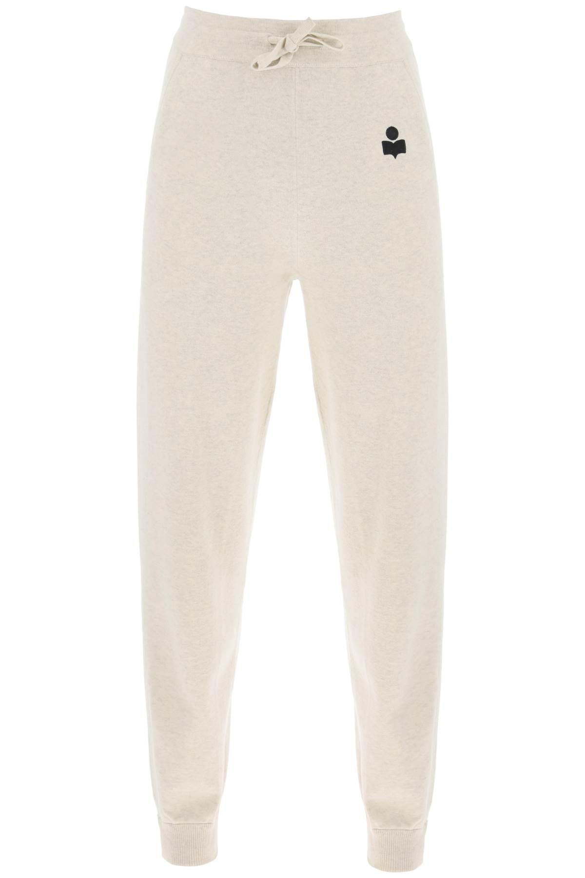 Kira Knitted Jogger Pants  - White