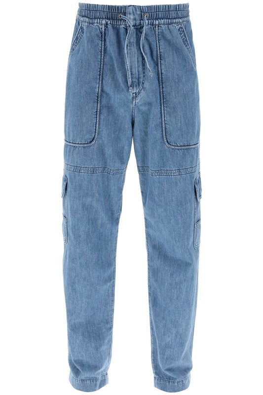 Vanni Light Cargo Jeans  - Blue