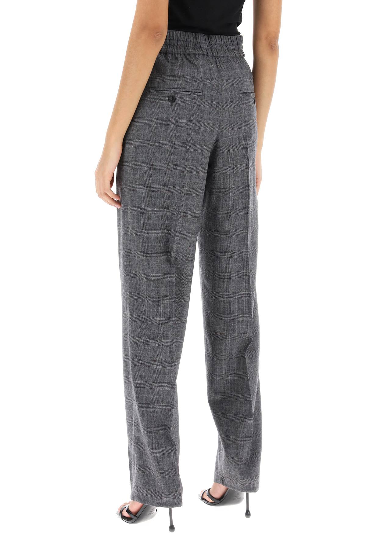 Priska Pants In Prince Of Wales  - Grigio