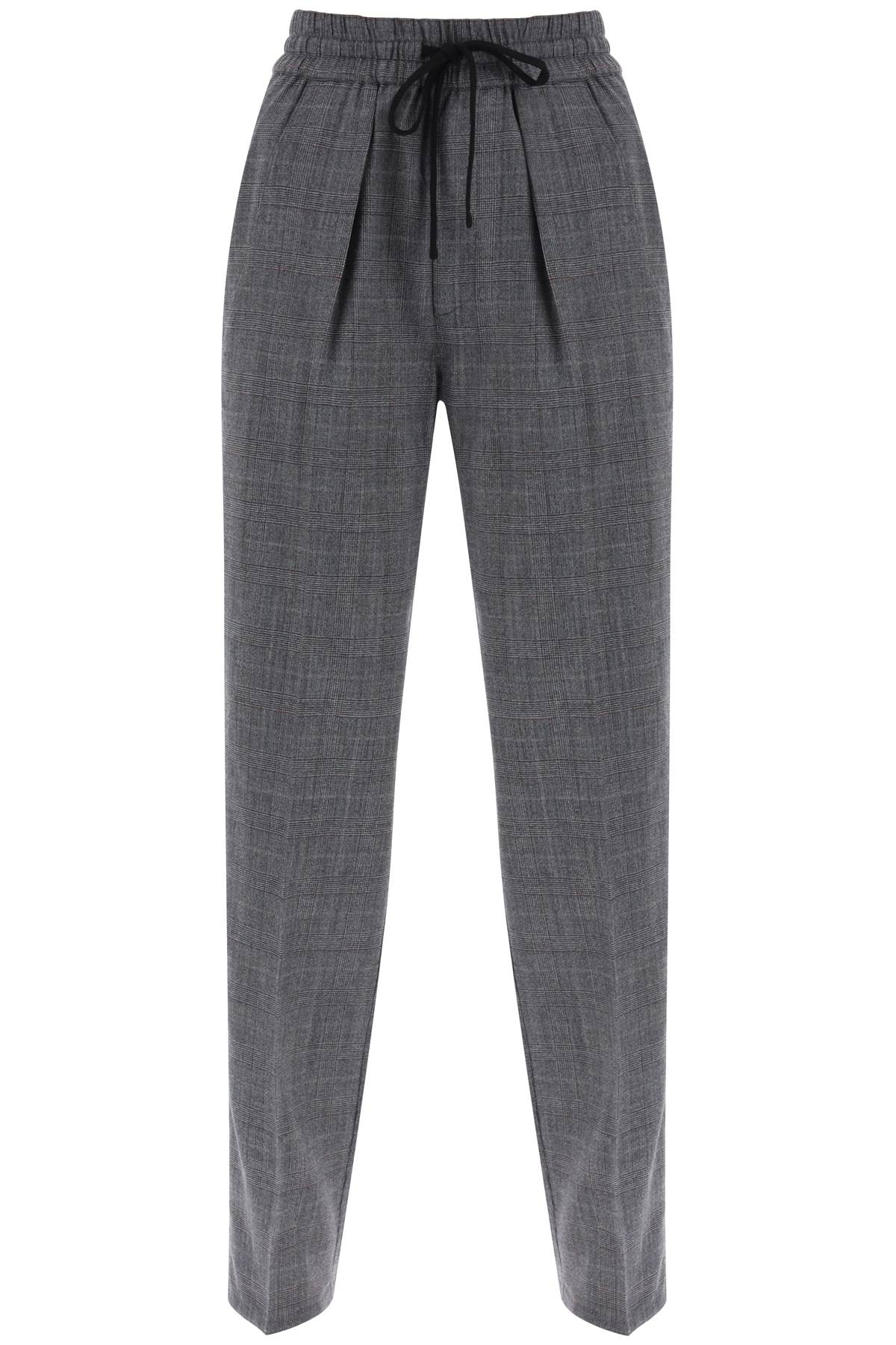 Priska Pants In Prince Of Wales  - Grigio