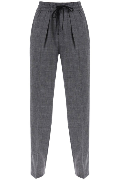 Priska Pants In Prince Of Wales  - Grigio