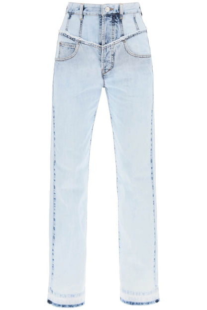 Noemie Straight Leg Jeans  - Light Blue