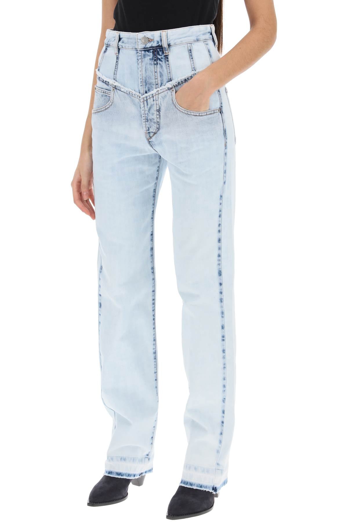 Noemie Straight Leg Jeans  - Light Blue