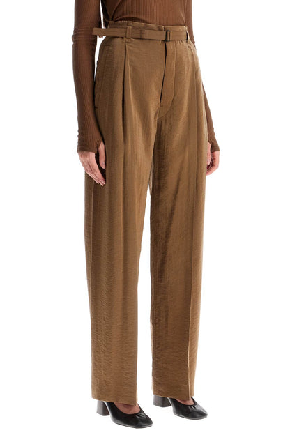 Dry Silk Pants For Men  - Brown