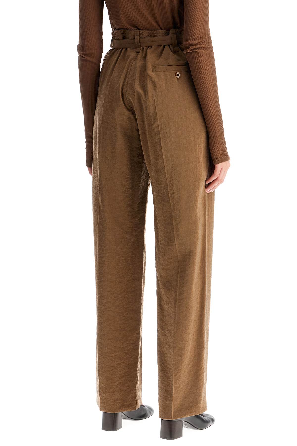 Dry Silk Pants For Men  - Brown