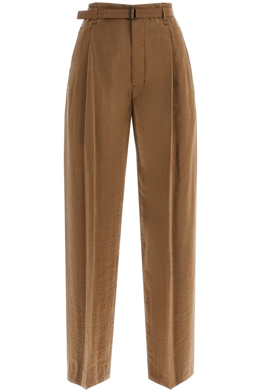 Dry Silk Pants For Men  - Brown