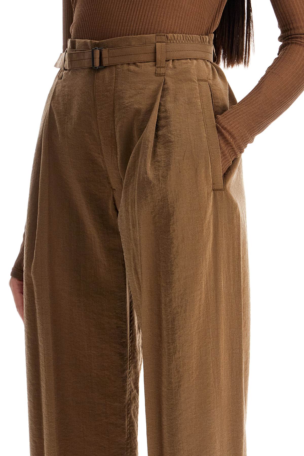 Dry Silk Pants For Men  - Brown