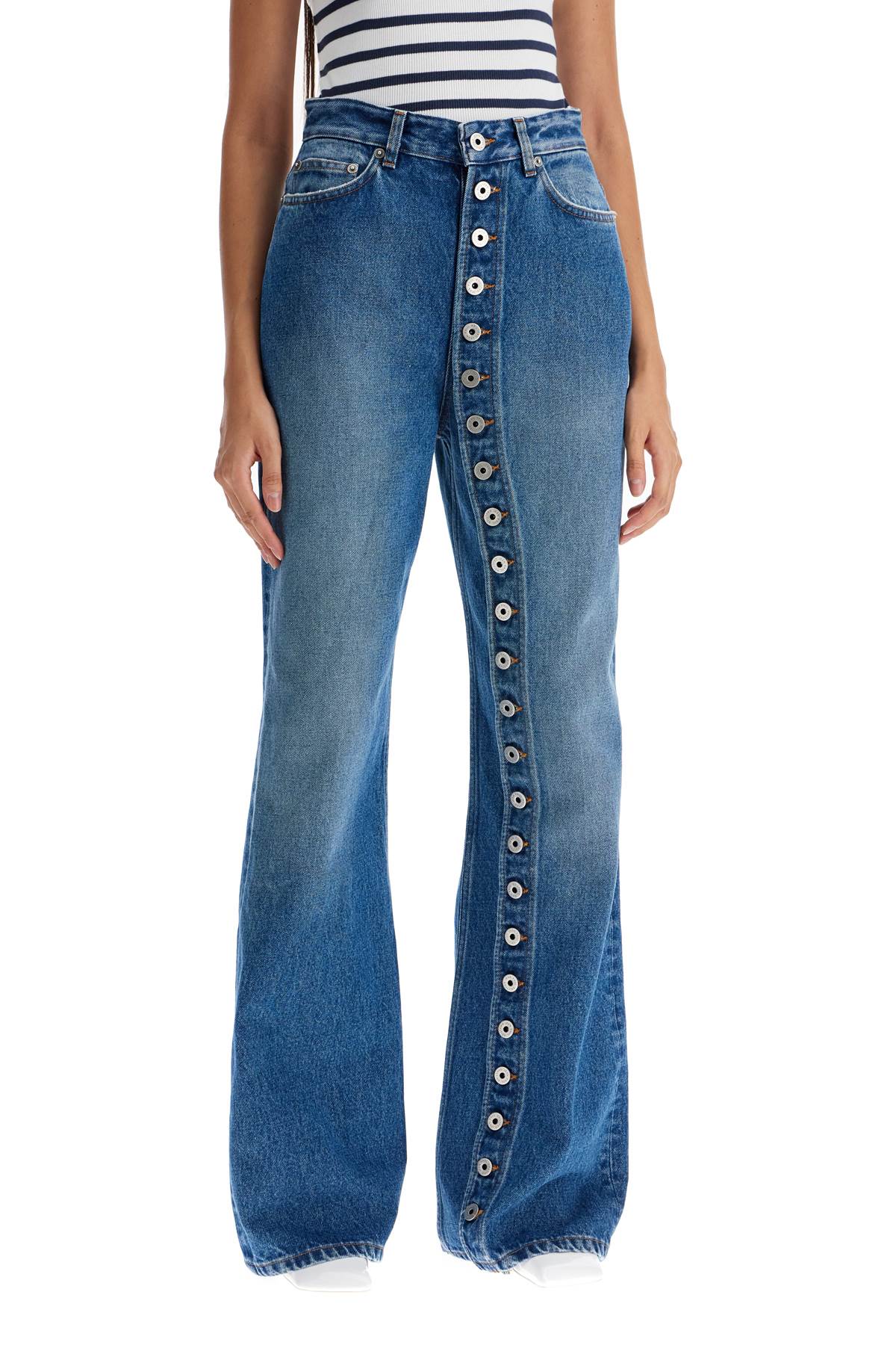 High-end Denim Jeans  - Blu