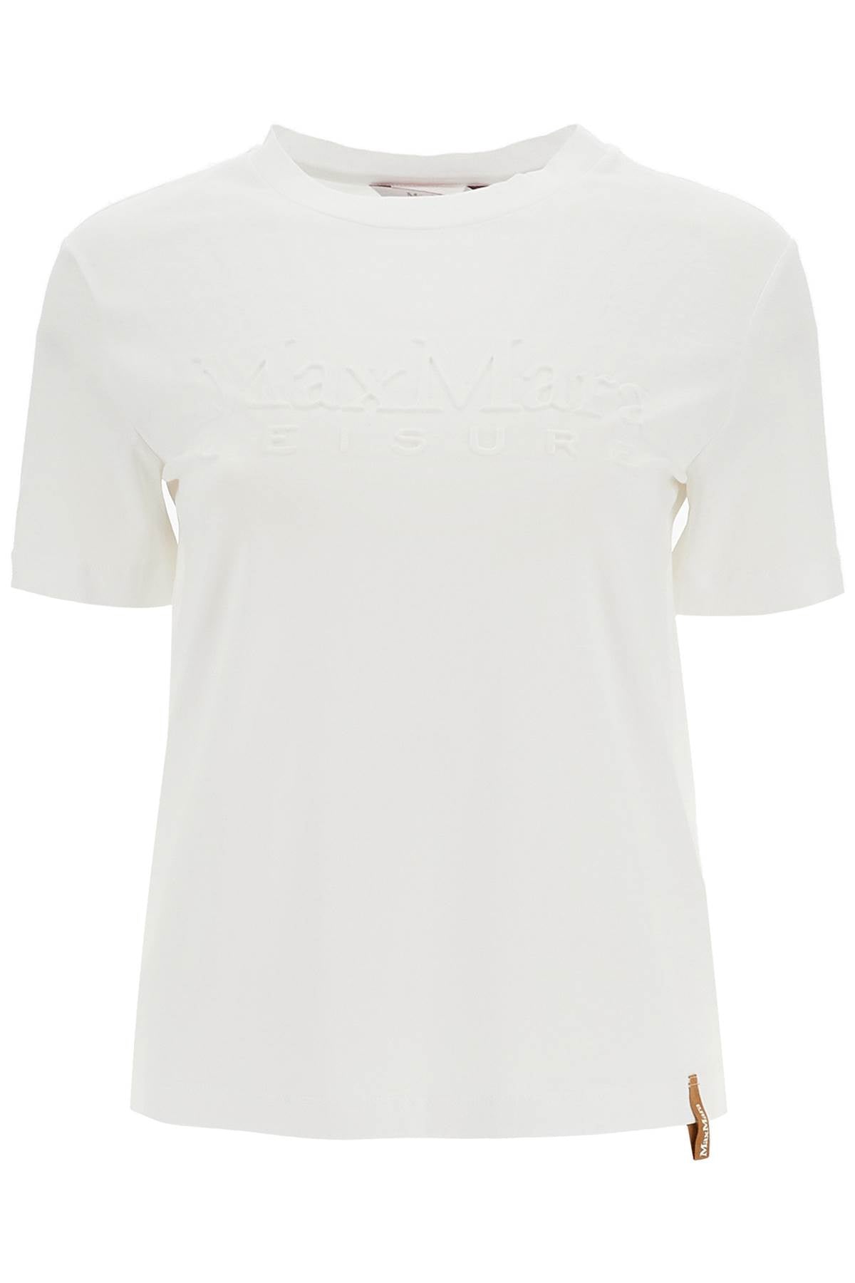 T-shirt With Printed Logo  - White