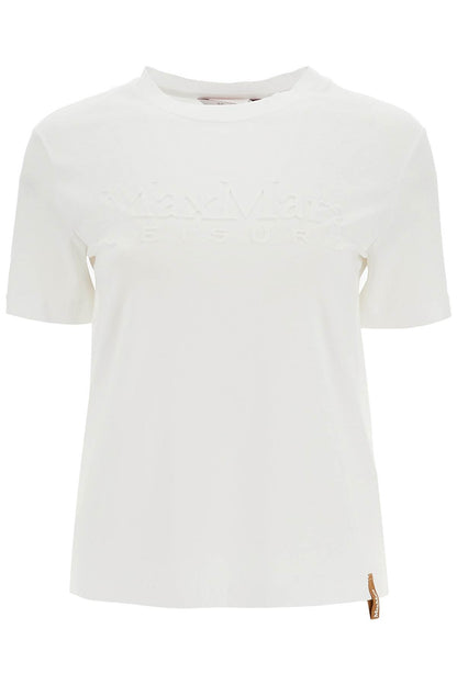 T-shirt With Printed Logo  - White