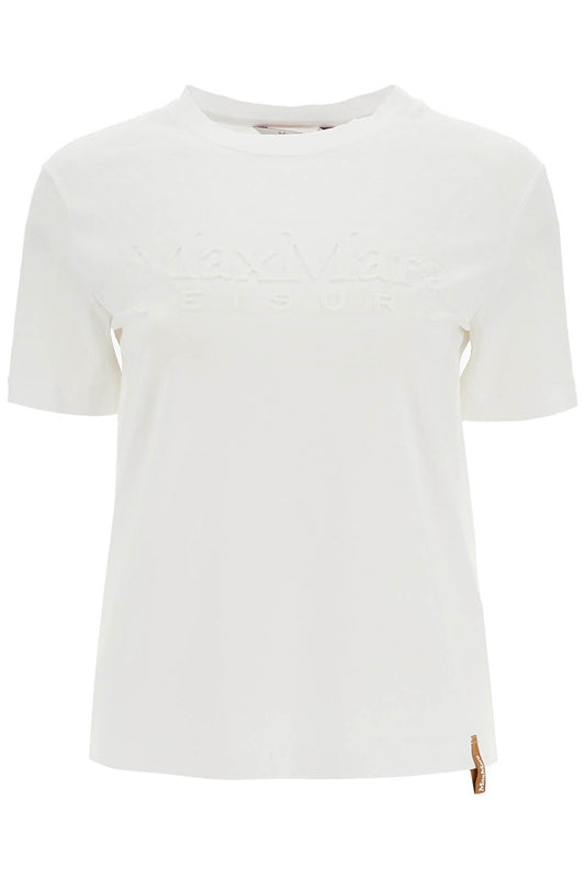 T-shirt With Printed Logo  - White