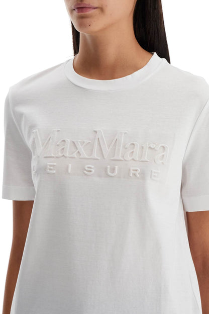 T-shirt With Printed Logo  - White