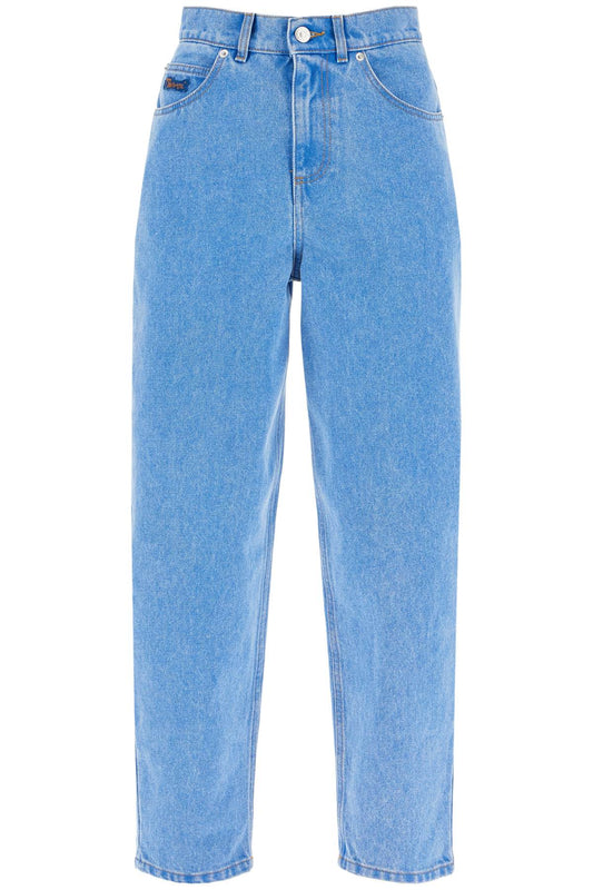 Organic Denim Cropped Jeans In  - Blue