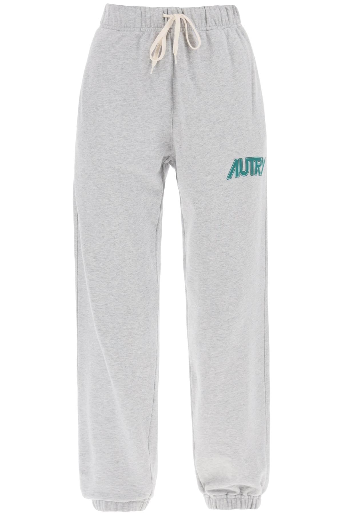 Joggers With Logo Print  - Grey