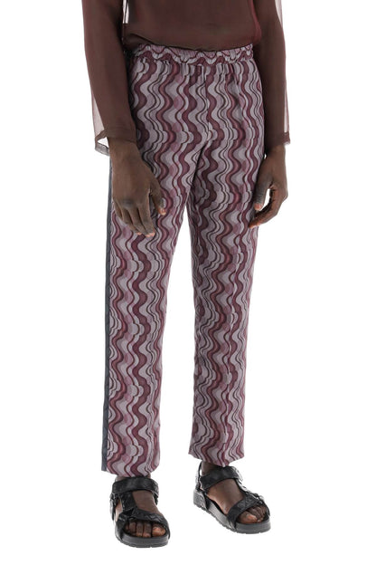 Parkino Pants With Layered Wave  - Viola