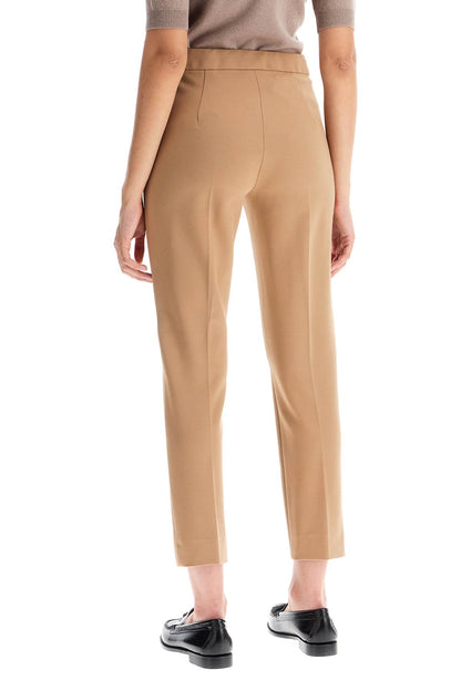 'pegno' Cigarette Pants In Jersey  - Beige