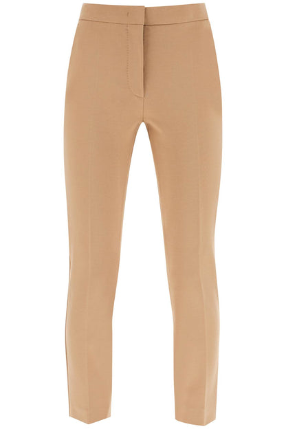 'pegno' Cigarette Pants In Jersey  - Beige