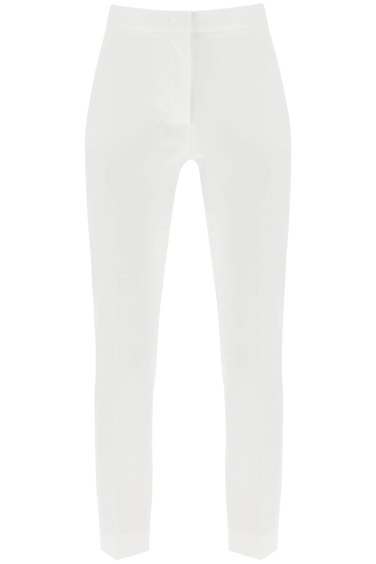 'pegno' Cigarette Pants In Jersey  - White