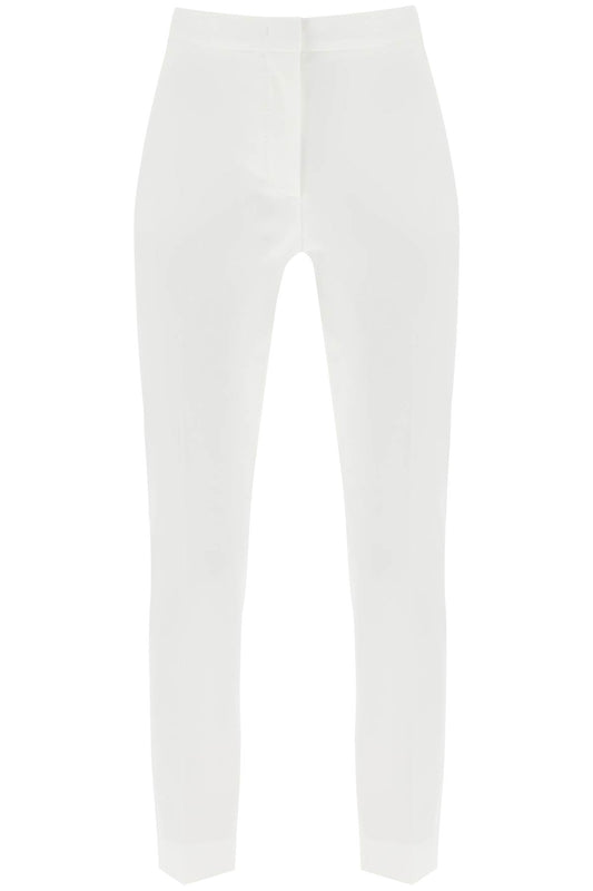 'pegno' Cigarette Pants In Jersey  - White