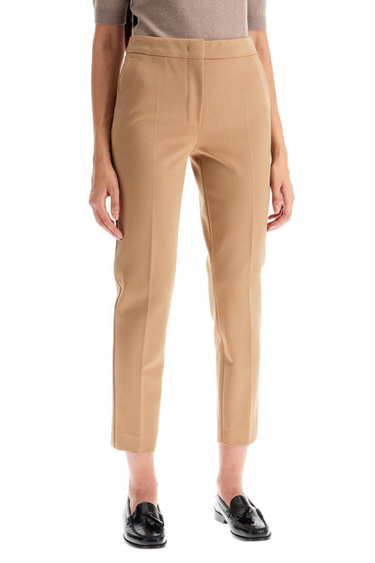 'pegno' Cigarette Pants In Jersey  - Beige