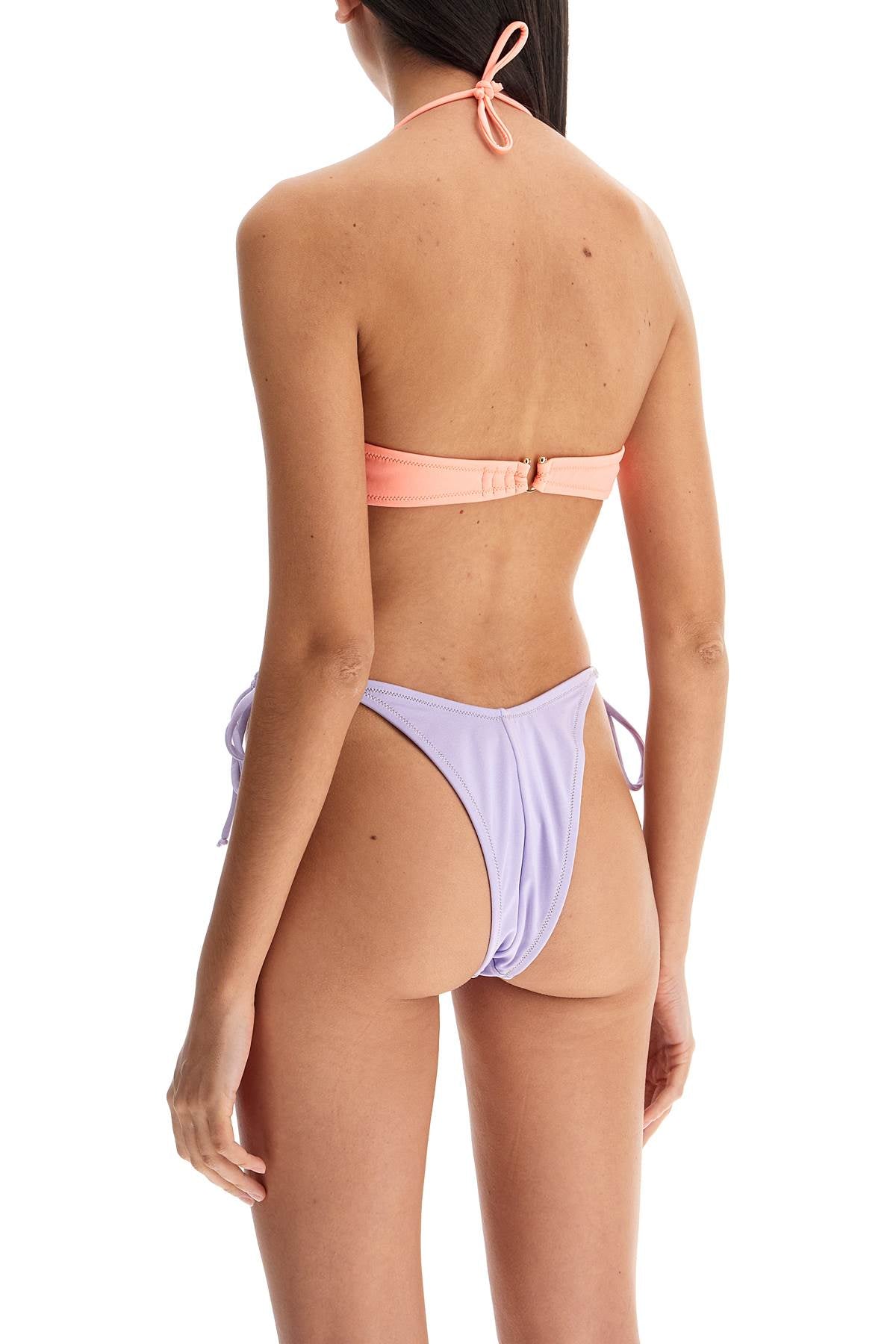 "penny Two-tone Bikini Set  - Orange