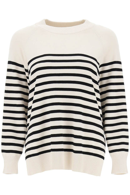 Pepato Sweater With Nautical Stripes  - Neutro