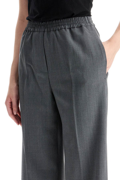 Stretch Wool Trousers For Men/w  - Grey