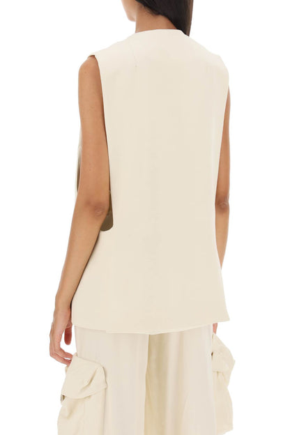 Oversized Waistcoat  - Bianco