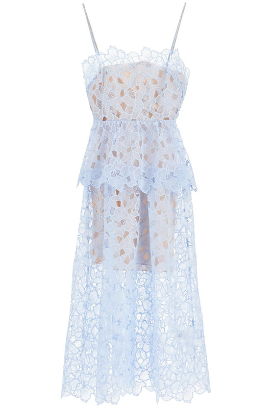 Midi Organza Dress In  - Light Blue