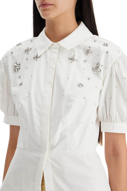 Fitted Cotton Shirt With Tailored  - White