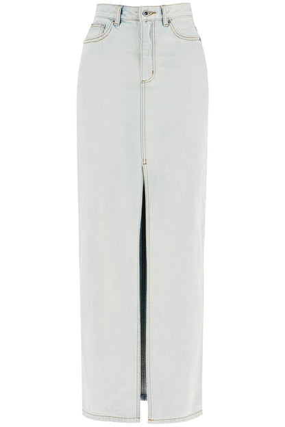 Maxi Denim Skirt In Seven  - Light Blue