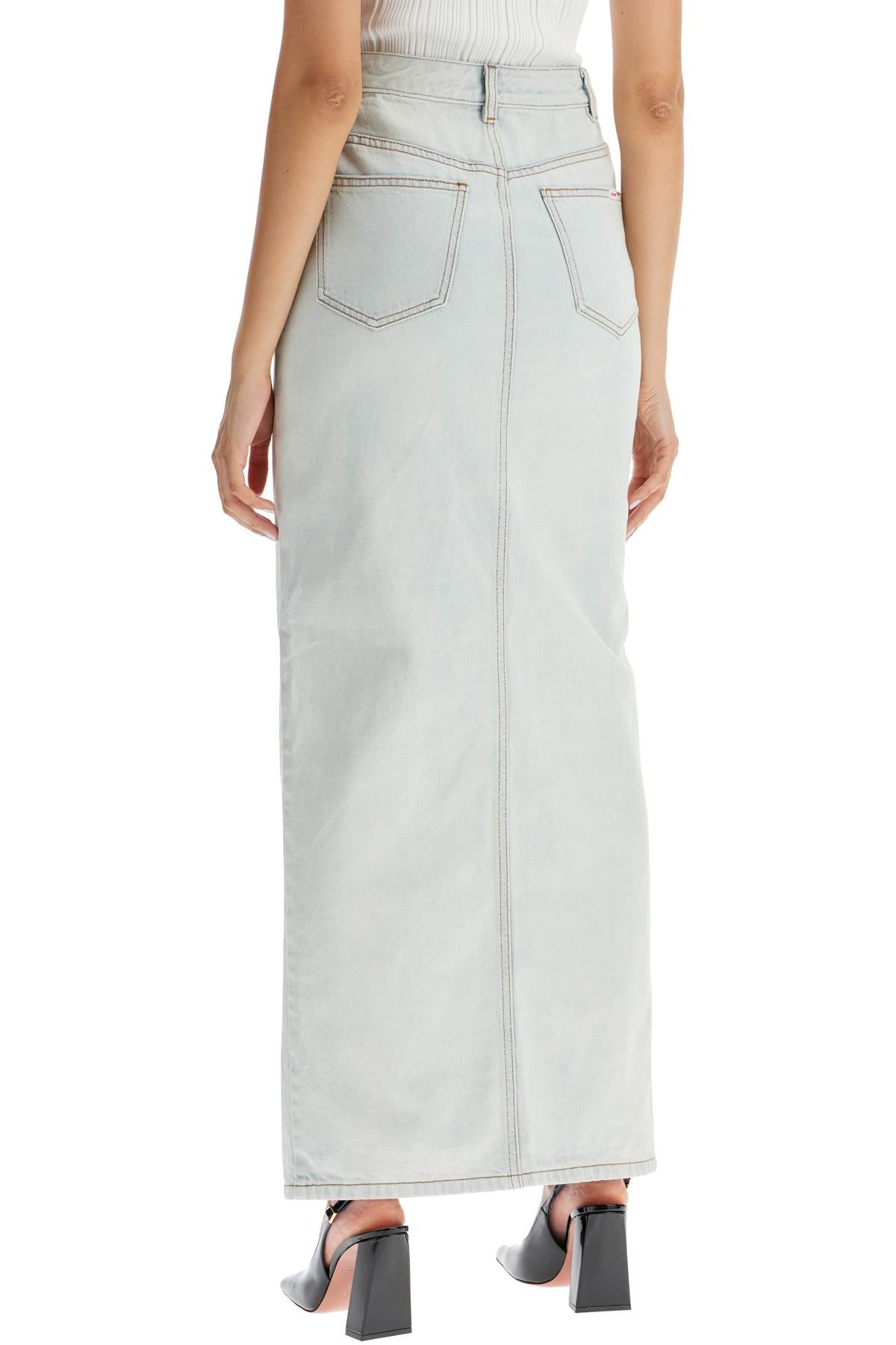 Maxi Denim Skirt In Seven  - Light Blue