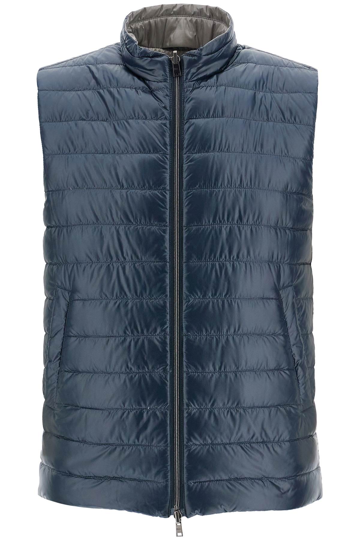 Reversible Black Polyamide Gilet  - Black