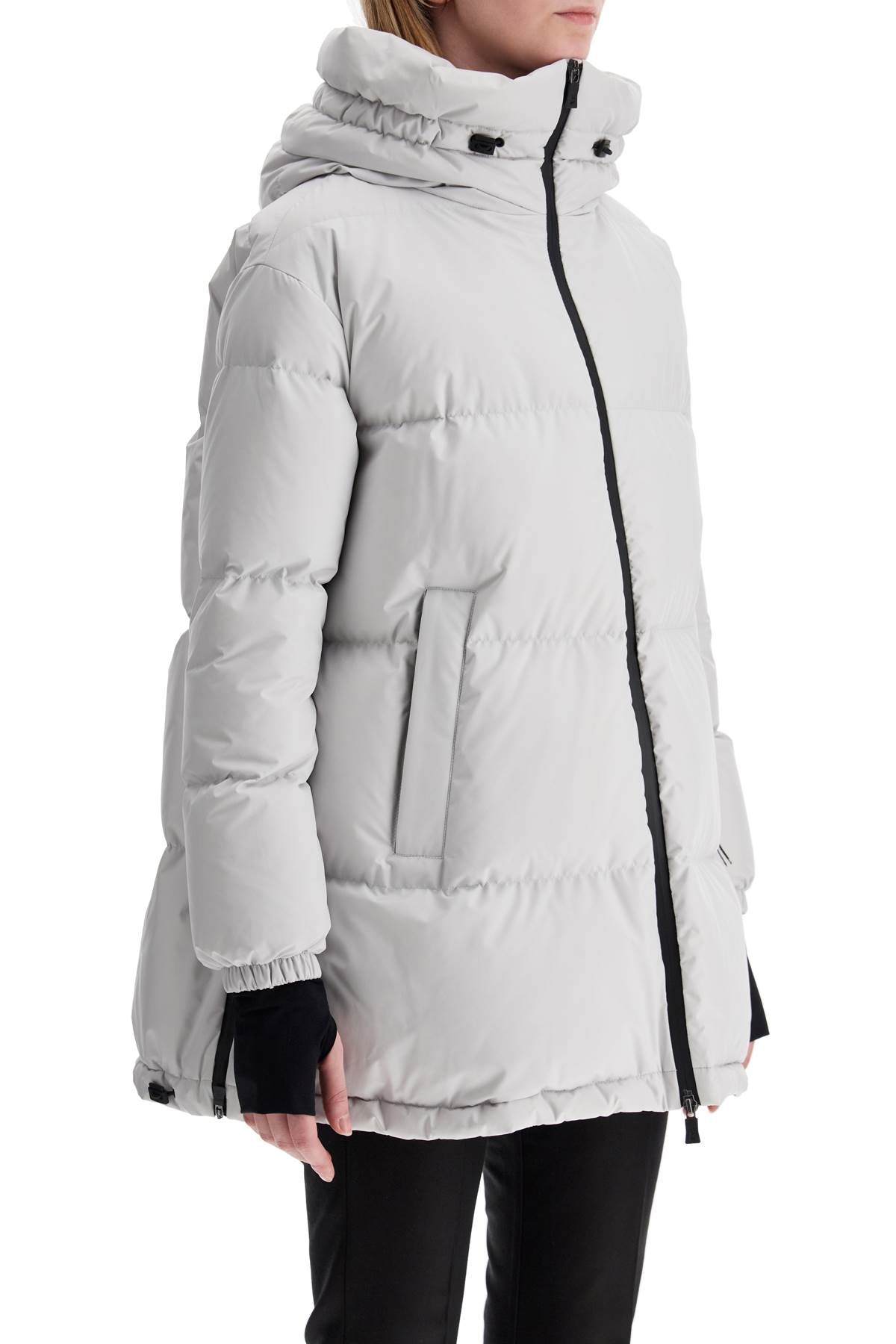 Long Down Jacket In Gore-tex In  - Grey