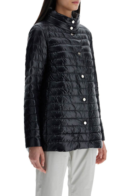 Reversible A-shape Down Jacket Black And Gray  - Black