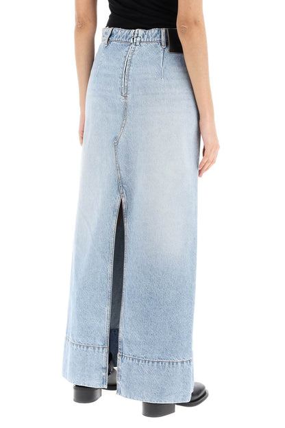 Maxi Denim Skirt From The Pi  - Blue