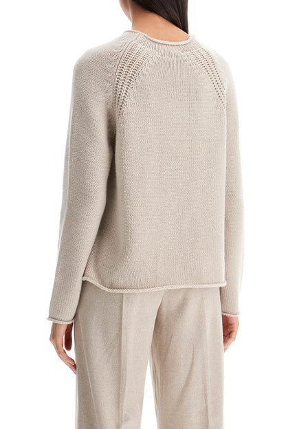 Cashmere Pullover Sweater  - Beige