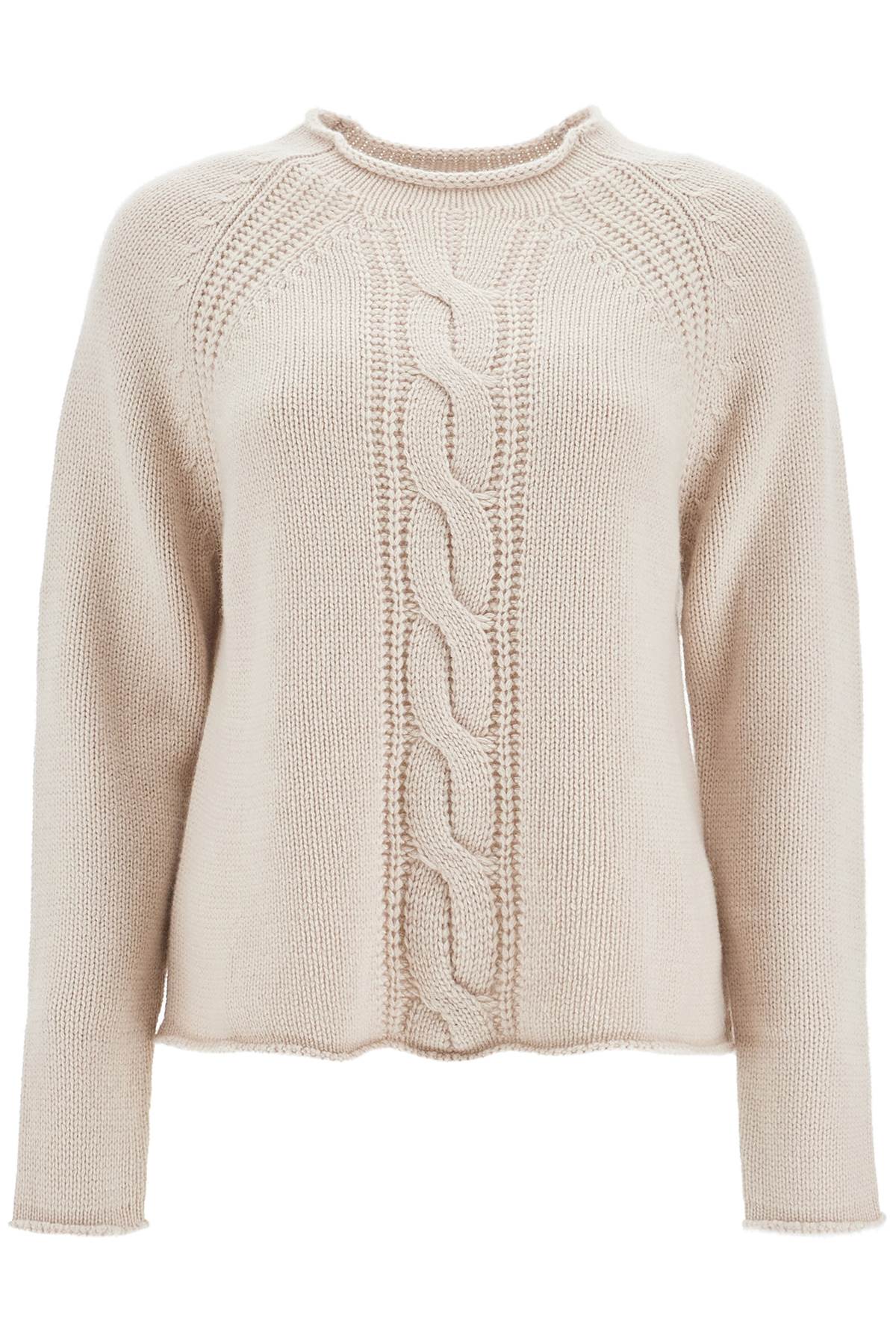 Cashmere Pullover Sweater  - Beige