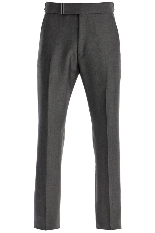 Atticus Wool And Mohair Mikado Trousers  - Grey