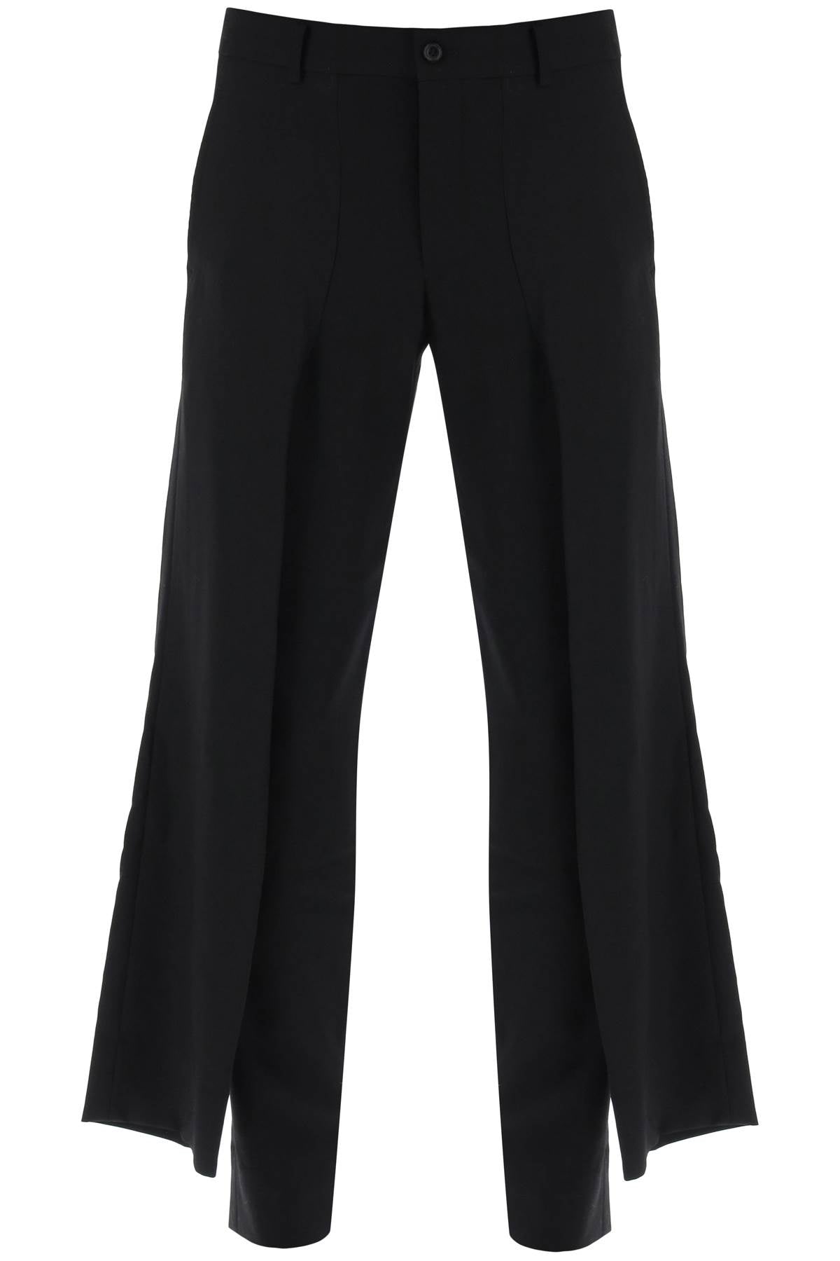 Pants With Hip Panels  - Nero