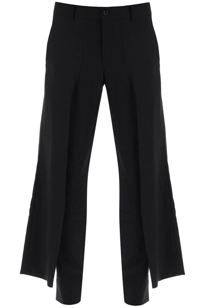 Pants With Hip Panels  - Nero