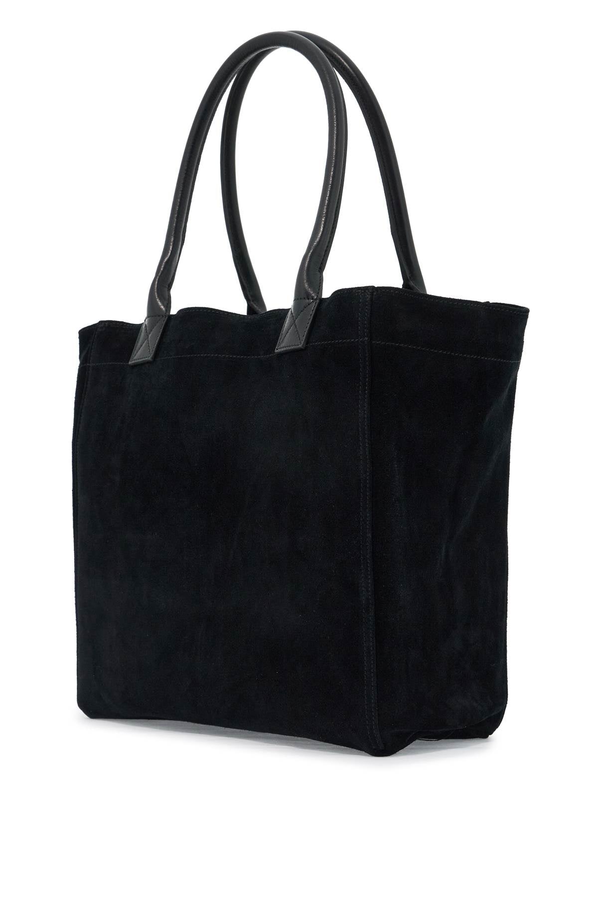 Small Suede Tote Bag Yenky In Leather  - Black