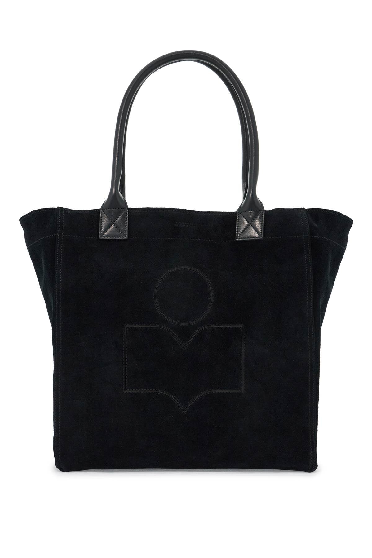 Small Suede Tote Bag Yenky In Leather  - Black