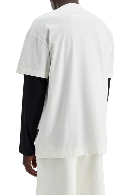 Crewneck T-shirt With Logo  - White