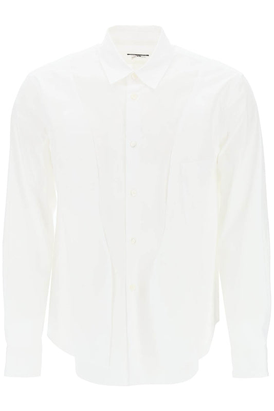 Asymmetric Panelled Shirt  - Bianco