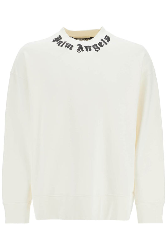 Crewneck Sweatshirt With Logo  - White